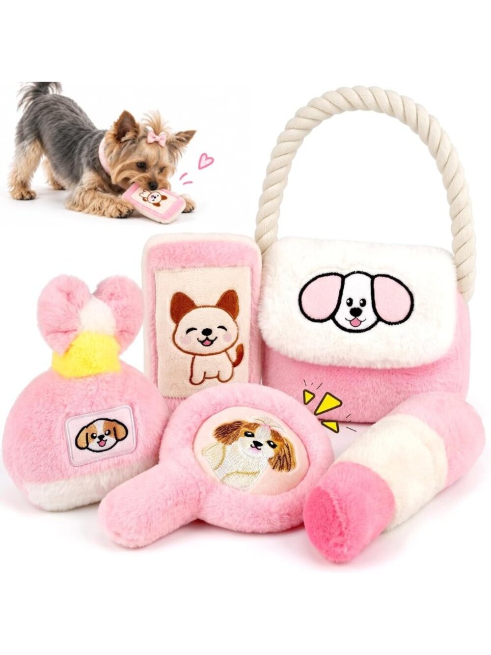 Cute Girly Dog Toys for Small Dogs - Adorable, Fun, and Perfect for Playtime!